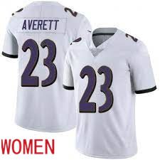 Women Baltimore Ravens #23 Anthony Averett White Nike Limited Player NFL Jersey->baltimore ravens->NFL Jersey